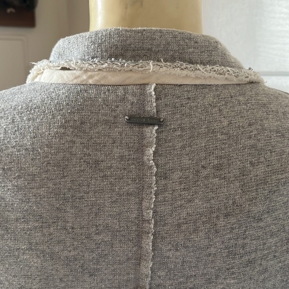 Ottod’ame Gray Speckled Cotton Distressed Blazer Jacket 6 - Picture 8 of 16